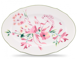 Ginori Florenza Malva Oval Flat Platter - 14.5"